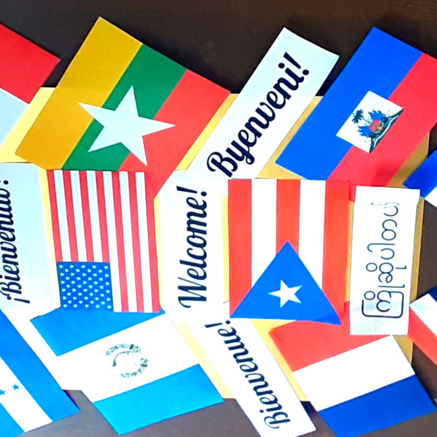 Banderas de LHS de diferentes paises. 