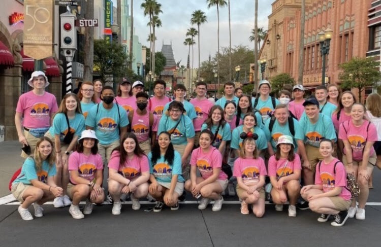 The Swing Choir at Hollywood Studios, excited for a full day of performances, rides, and dessert.