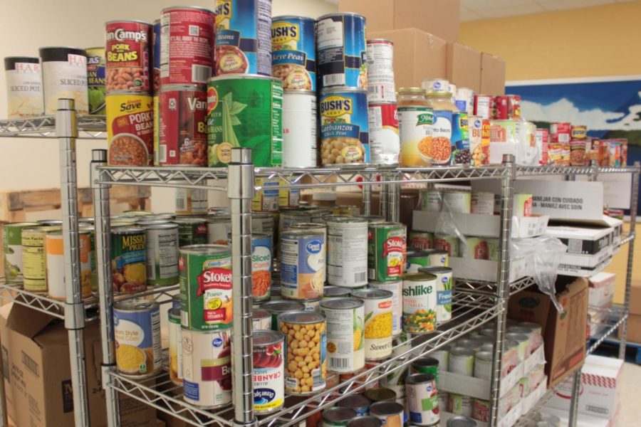 Some of the canned goods that are available in Felixs Pantry, which is run by Amy Werner.