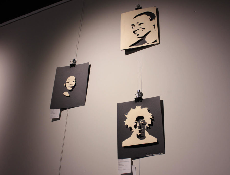  Student-made artworks depicting multiple Black artists, such as Kara Walker and Lauryn Hill. Walker known for her historical artworks covering sexuality, violence, race, and oppression. And Hill is revered as one of the best female rappers of all time. 