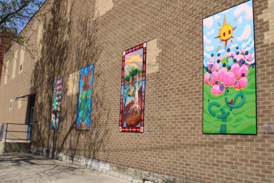 Logansports new permanent outdoor art gallery is located on Fifth Street. The current theme is HOME and what it means to you. Its meant to celebrate the diversity of home and the visuals it inspires. All paintings will be auctioned off in November 2022.