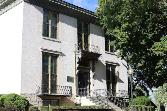 The Cass County Historical Society is located in the Jerolaman-Long House. The house was built in 1853 for Dr. George Jerolaman, a prominent person in Logansport at the time. The architect of the home was George Bevan, who also designed many other houses in Logansport, including the Memorial Home. 