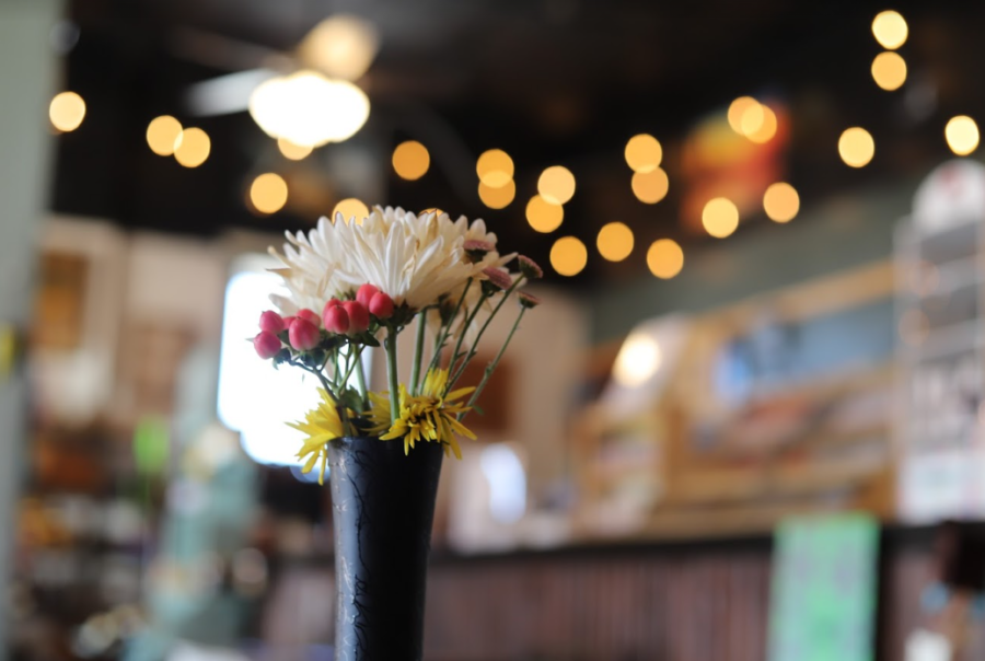 With the bringing of a new owner, flowers are set all throughout the establishment due to the owners’ love. Previously being large rocks, she now sets out her grown flowers to display within.