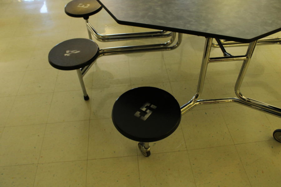 At Columbia Elementary, there are  numbers on all the seats. Each student has a number and a table. It helps the student to not moves seats all the time.