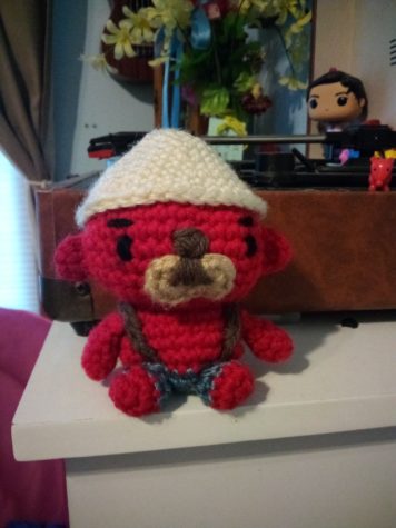 This is just one of the many creations Ava has crocheted for herself.