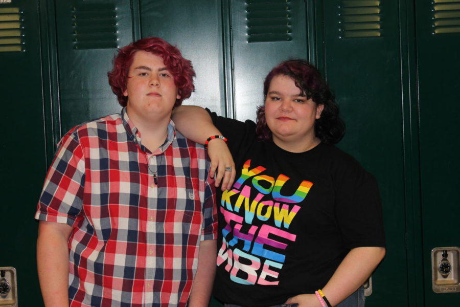 Juniors Val Mooney and Mazzie Schwering are co-presidents of GSA.