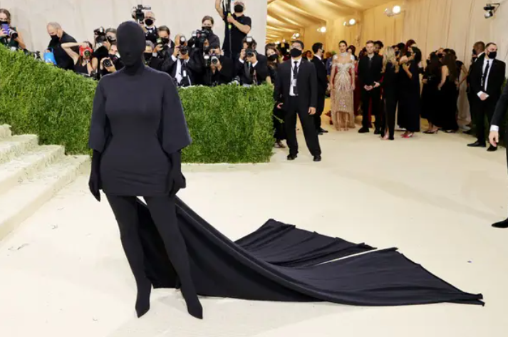 Kim Kardashians Met Gala outfit.