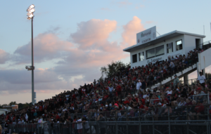 The Homecoming game was jam-packed with fans, students, and parents. 
