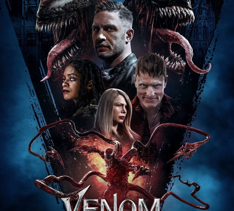 The movie poster for Venom Let There Be Carnage.