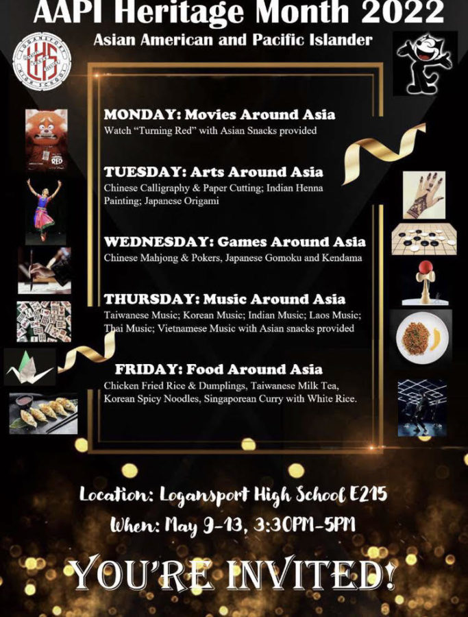 Asian Week will take place May 9th-13th.