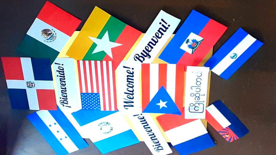 LHS flags from different countries.