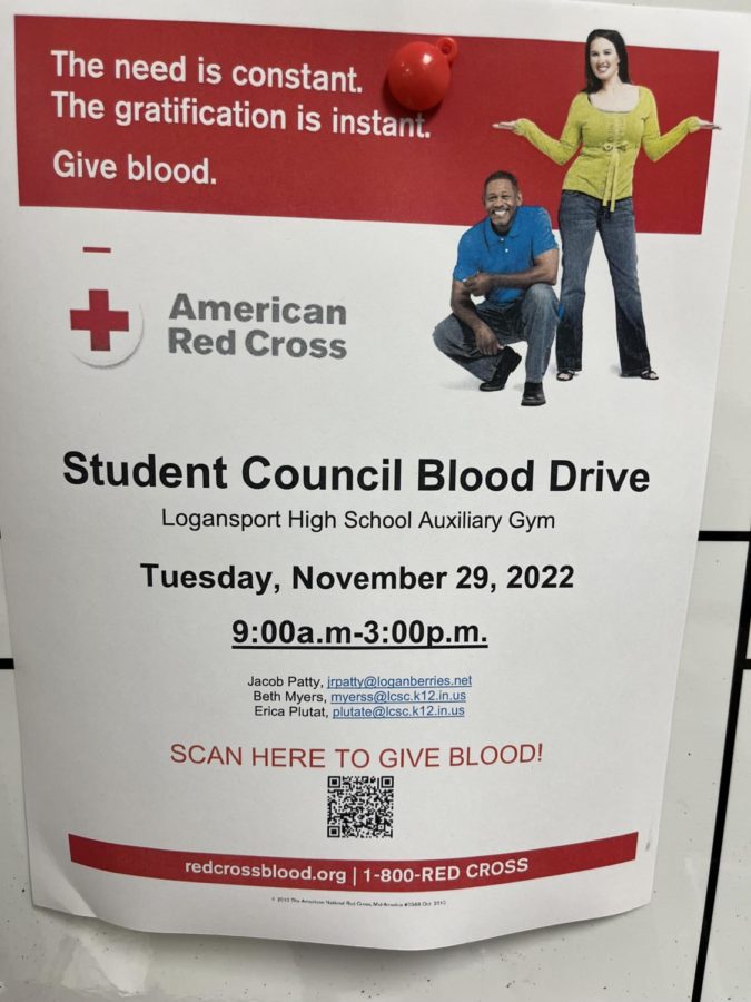 The Blood Drive will take place on Nov. 29 in the aux gym. 