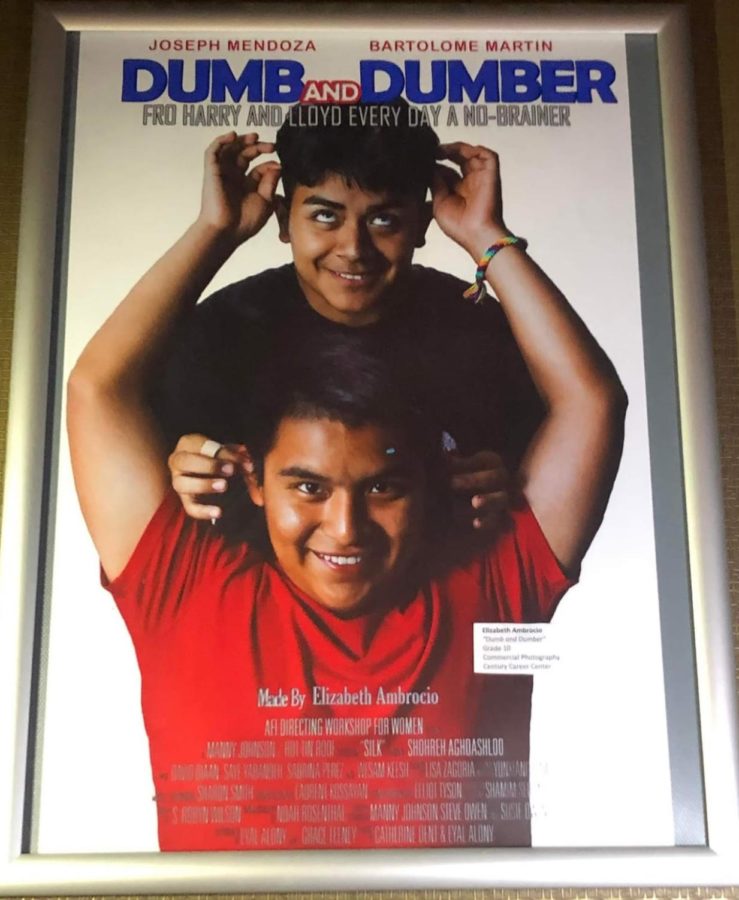 Dumb and Dumber is a best friend movie. Poster made by senior Elizabeth Ambrocia.