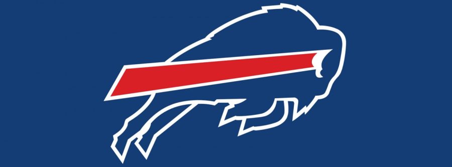 A part of the National Football League, the Buffalo Bills team logo. 