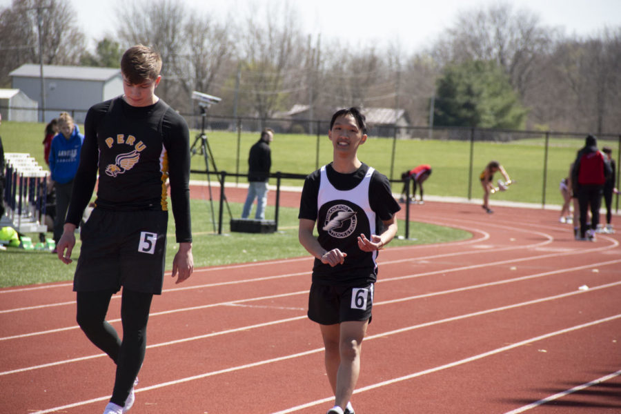 At at Oak Hill High School last year, junior Vasan Nomany smiles before a race. The Berry Stadium, which also includes the track field course, is where all the home meets will occur. 
