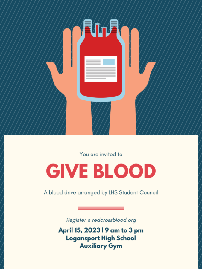 On Apr. 7, the LHS Student Council will be holding a blood drive in the Aux Gym. You can register @ redcrossblood.org. 