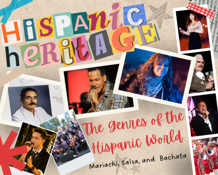 Many Spanish-speaking artists are displayed in homage to Hispanic Heritage.  Pioneers and big-named singers alike deserves recognition for their work.