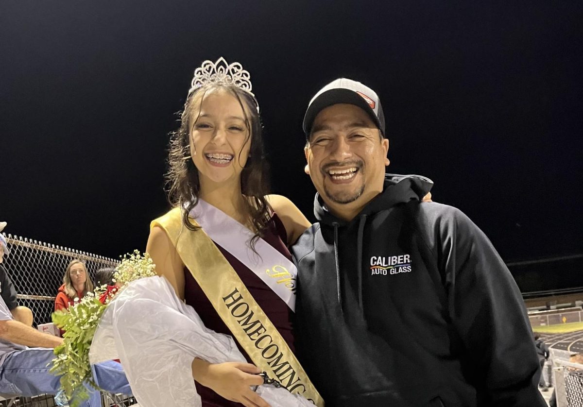 Emily Sanchez and her father were both over the moon about Emilys crowning. 