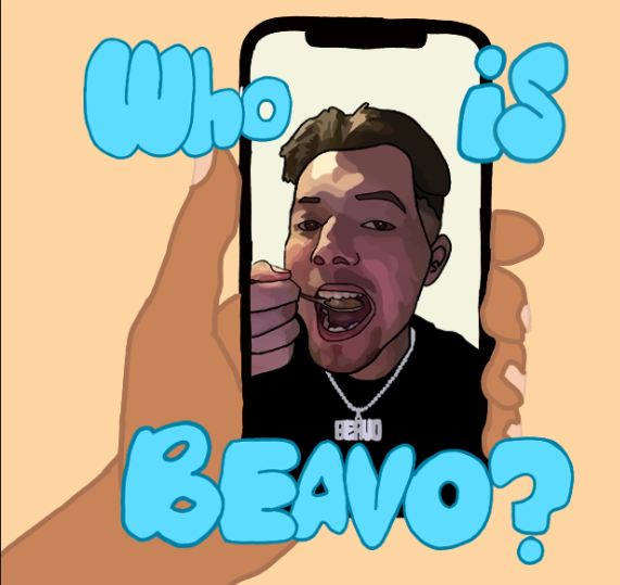 Beavo is shown above eating, as someone holds the phone. The famous TikTok influence breaks the internet once again. 