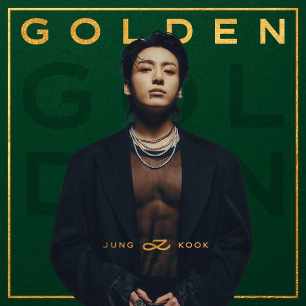 The Golden album cover features Junk Kook. 