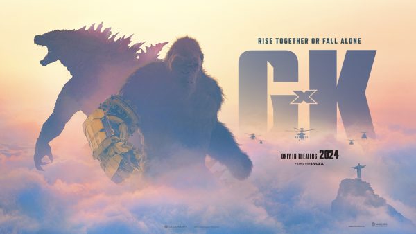 A promotional poster for Godzilla x Kong: The New Empire 