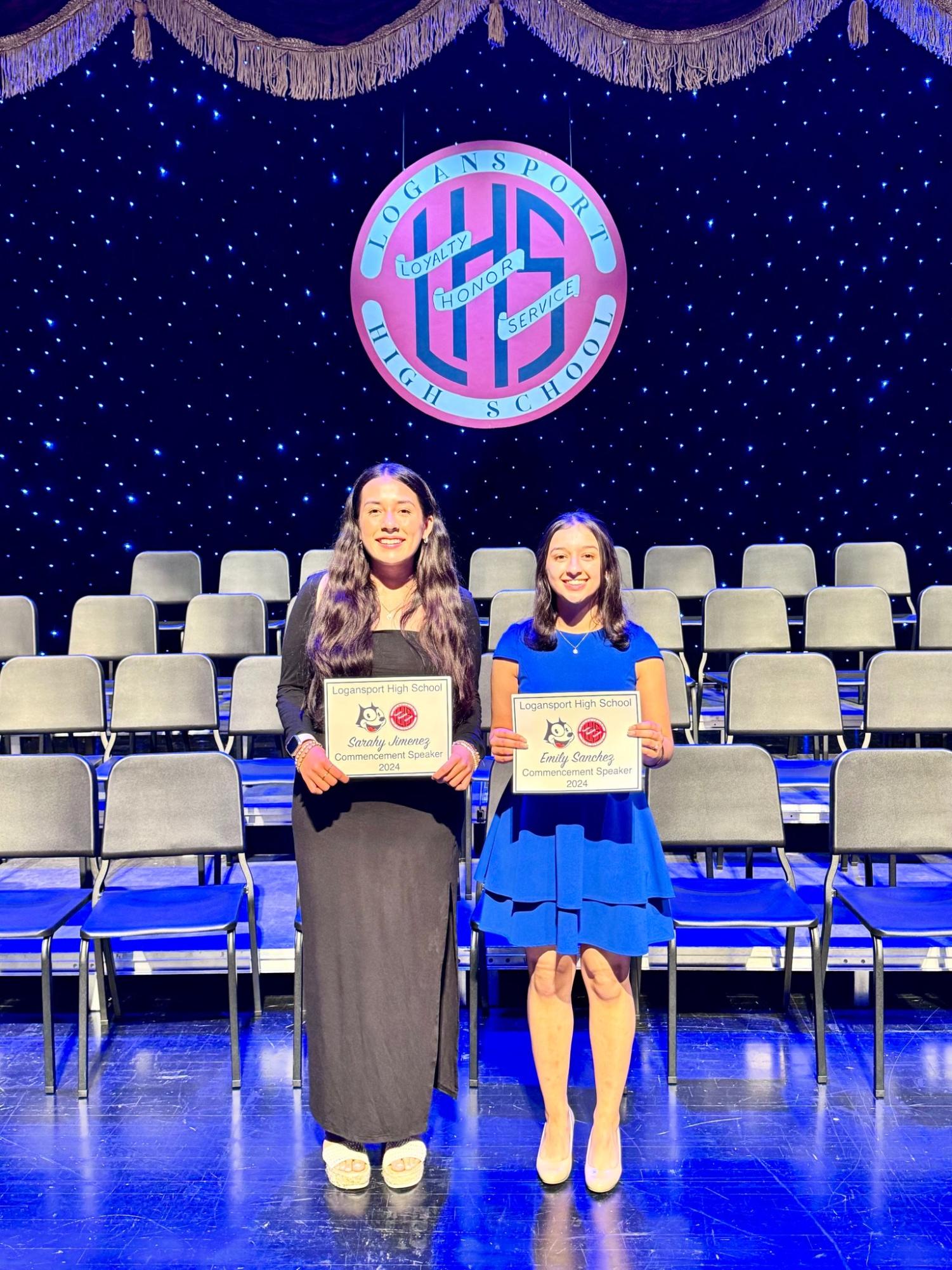 At senior Awards Night, seniors Sarahy Jimenez and Emily Sanchez were announced as the 2024 commencement speakers.