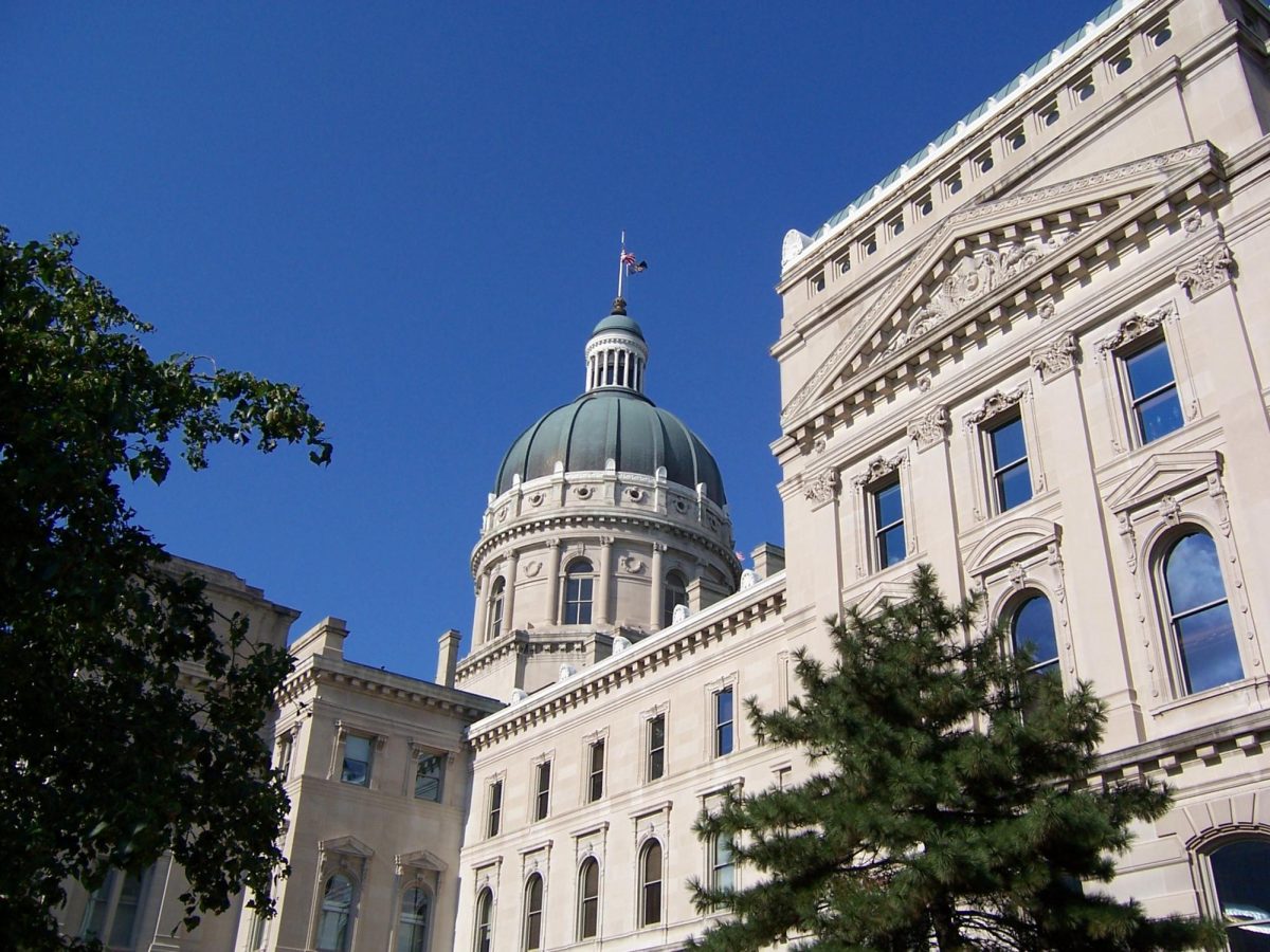 The Indiana State Capitol Building houses both houses of the Indiana Legislature and the Office of the Governor and Lieutenant Governor.