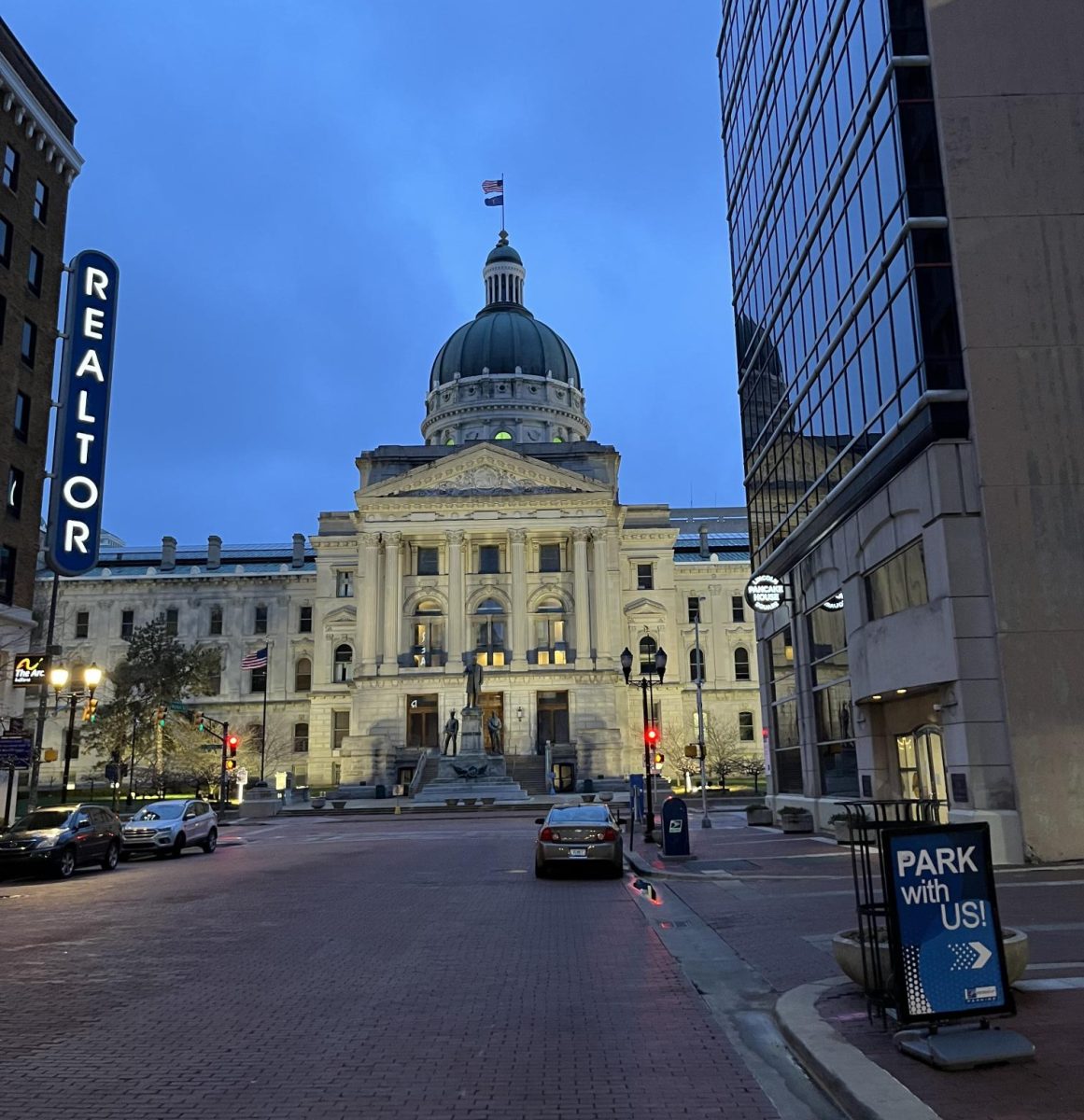 The Indiana Capitol Building is where the phone bill was drafted and put into law by the Indiana Legislative Branch. (Courtesy of Casen Lake)