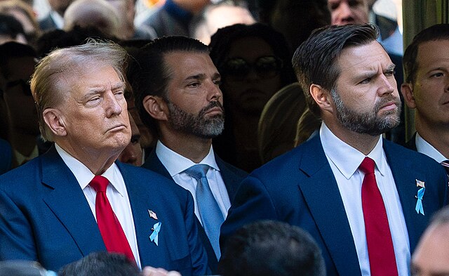 (Donald Trump and JD Vance at the 2024 NYC 9/11 Remembrance Ceremonyhttps://commons.wikimedia.org/wiki/File:Donald_Trump_and_JD_Vance_at_the_2024_NYC_9_11_Remembrance_Ceremony.jpg)