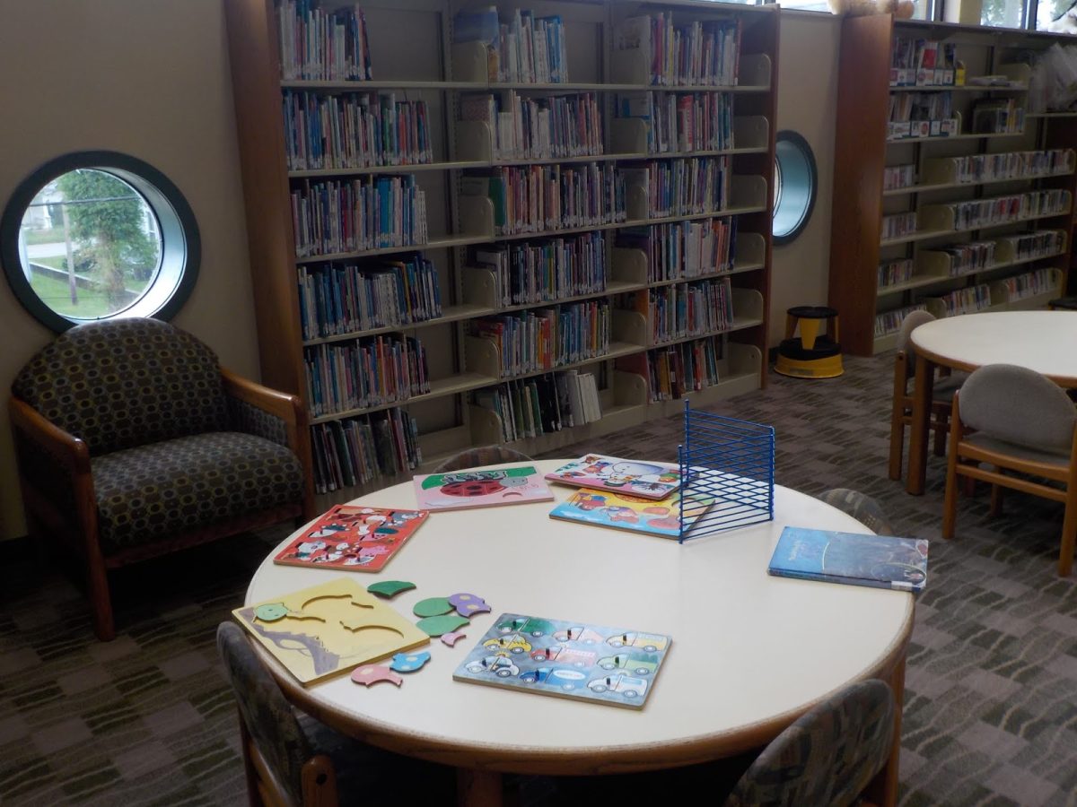 The children's section features books for toddlers all the way to teenagers.