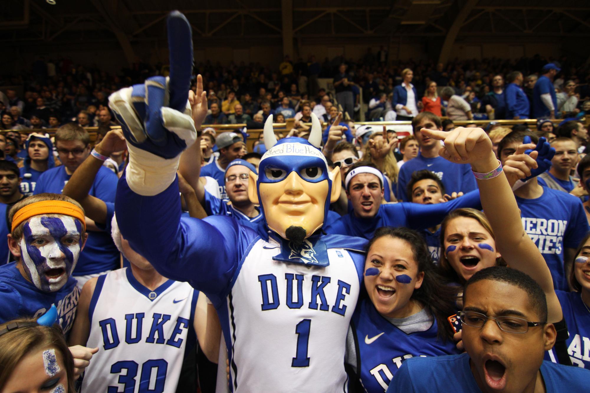 Duke was a popular pick by all three generations to be one of the final two teams. (20131203 Cameron Crazies/Wikimedia Commons/CC BY 2.0)