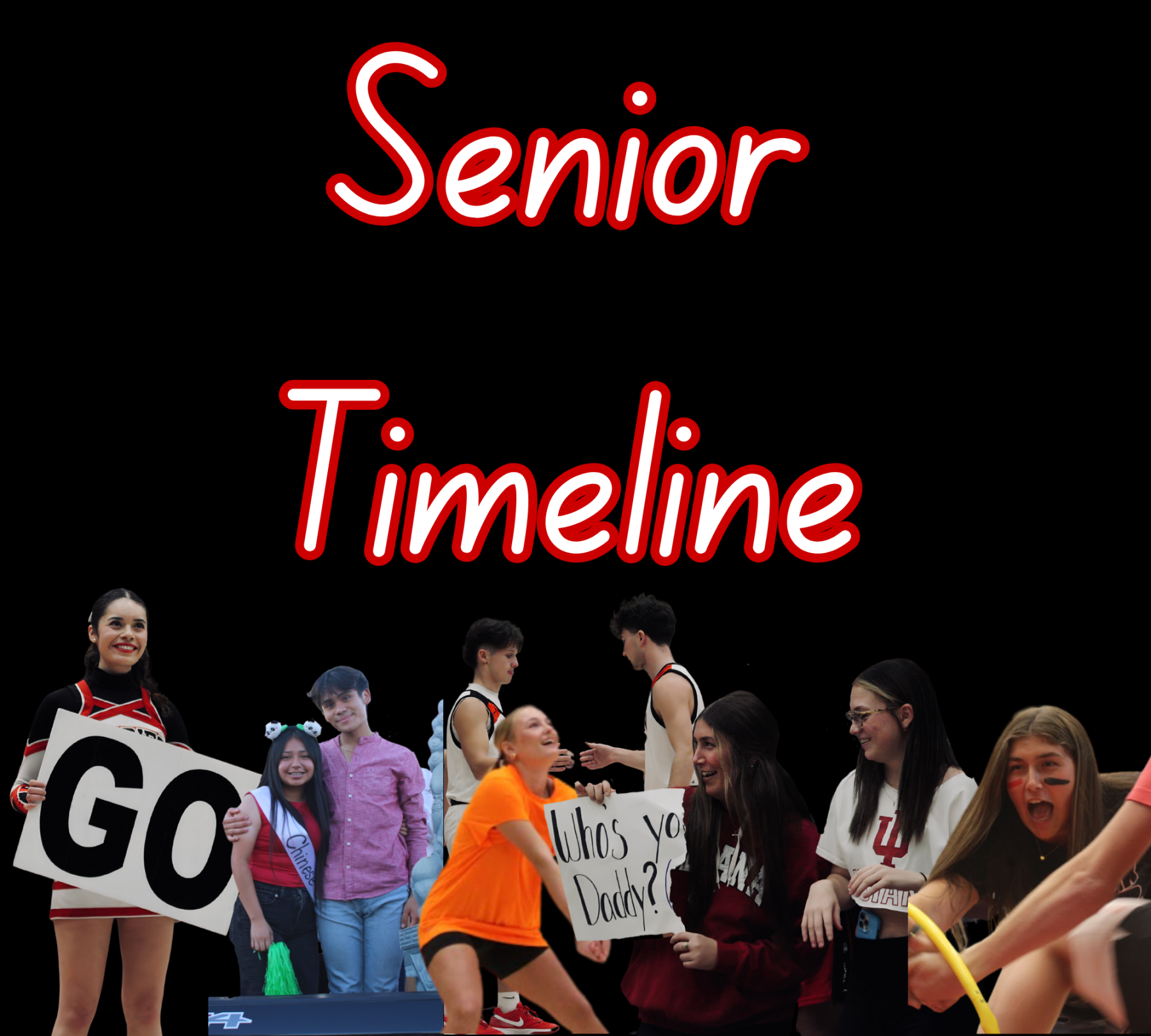 A variety of photos repersenting the seniors year.