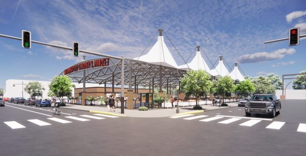 An architect’s render of what the farmers market might look like when finished. (Cass County Community Foundation)