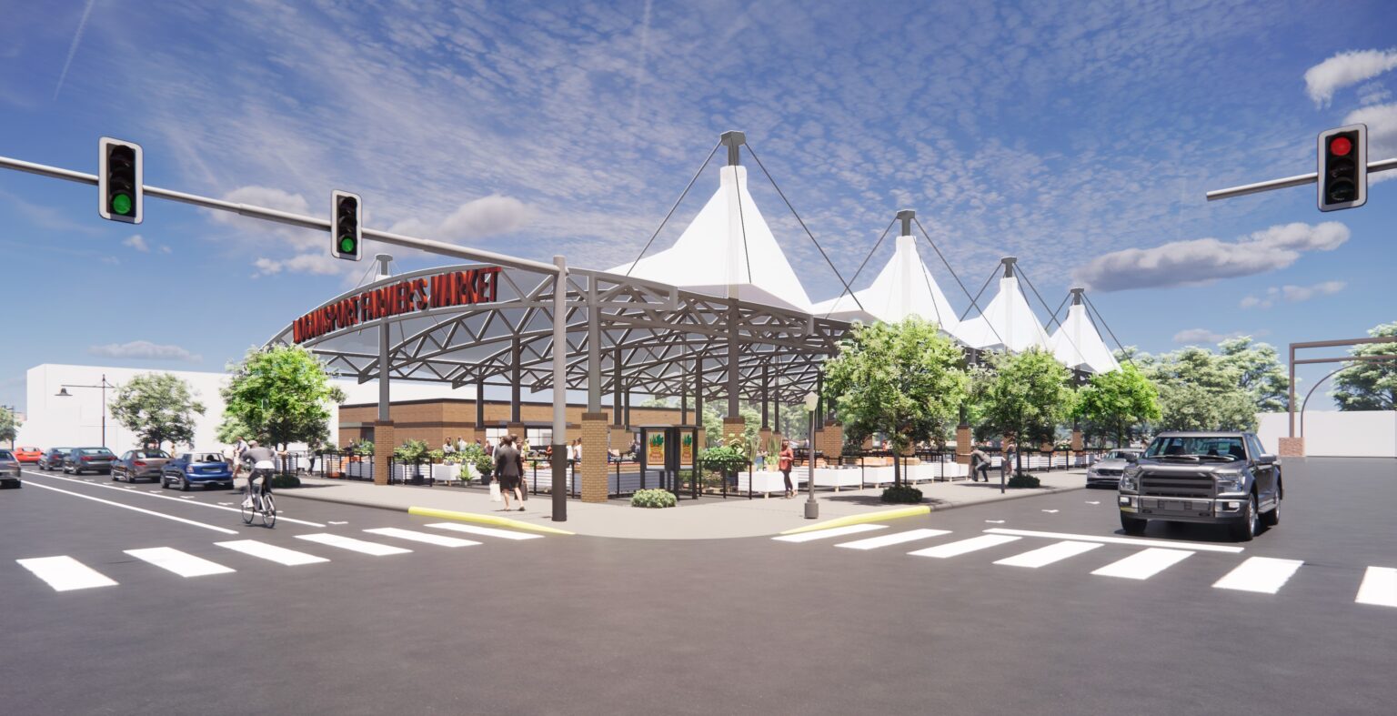 An architect’s render of what the farmers market might look like when finished. (Cass County Community Foundation)