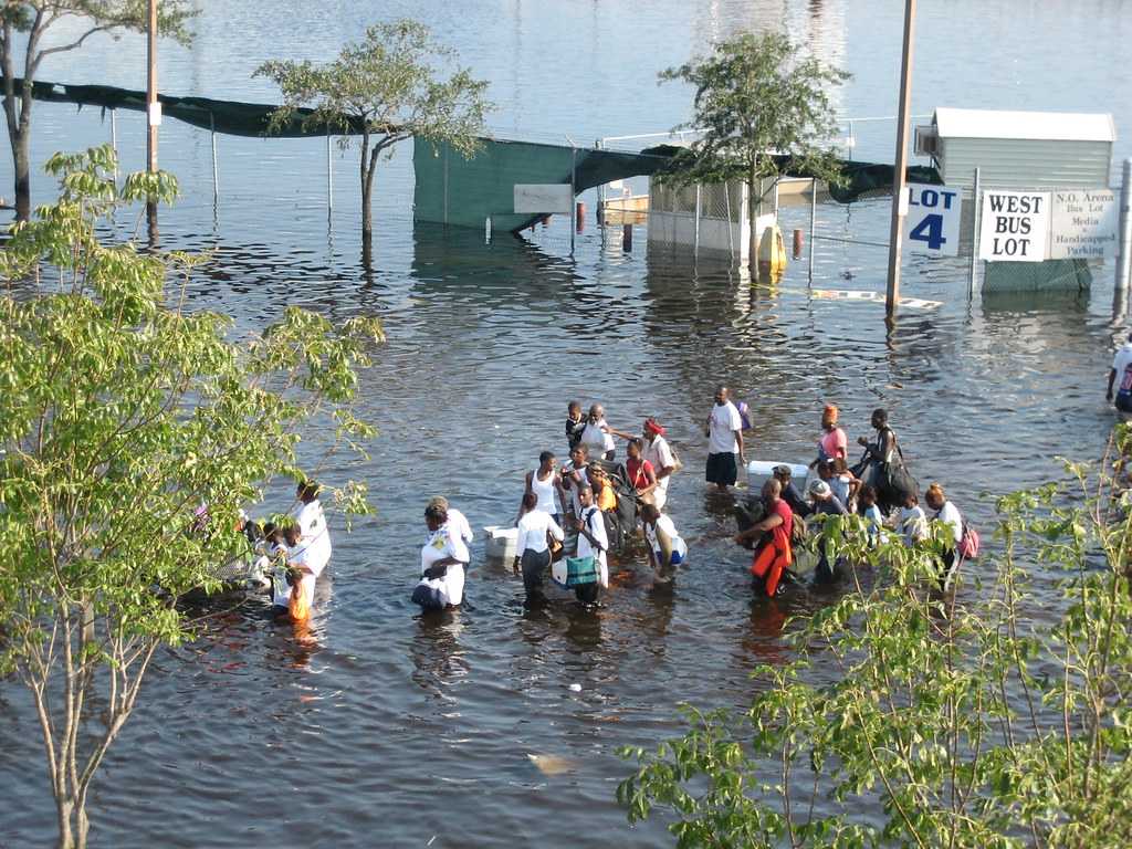 The aftermath of the Hurricane Katrina 