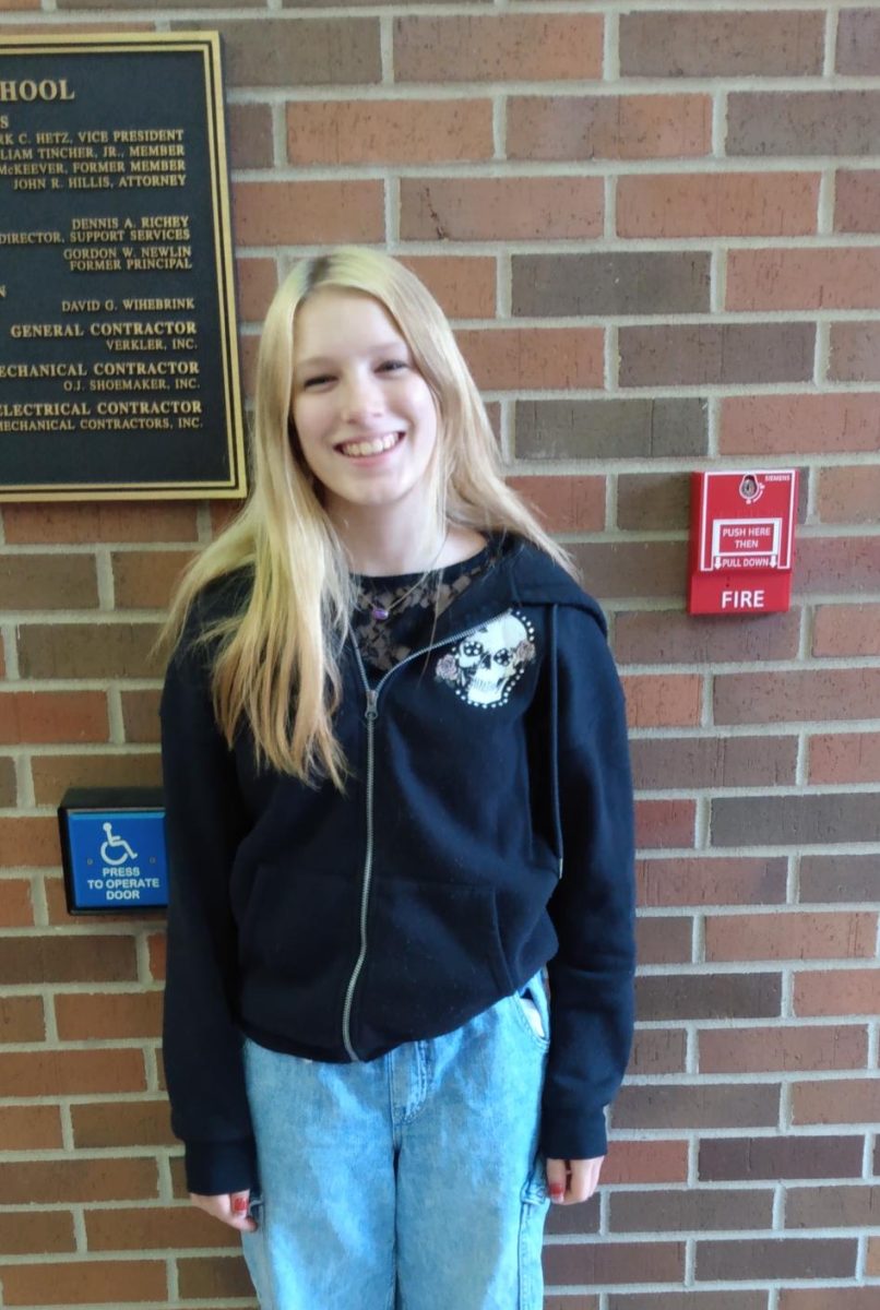 Freshman Faith Gordon poses for a photo.