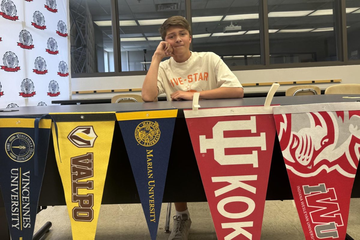 Isaac Szmara thinks about what colleges he wants to attend.