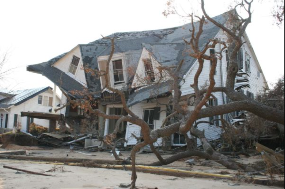 In New Orleans, around 134,000 homes were destroyed by Hurricane Katrina. (Barbara Ambrose NOAA/NODC/NCDDC)