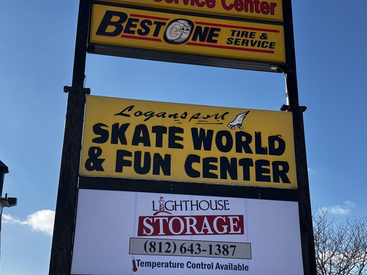 The exterior sign of Skate World and Fun Center off Market Street. The Skate World announced on January 27 it would be closing.