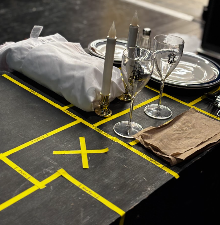 A table full of props meant for the challenge prop shift.