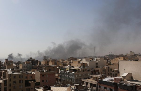 Smoke rises following an explosion, after Israel and the U.S. launched strikes on Iran, in Tehran, Iran, February 28, 2026. Majid Asgaripour/WANA (West Asia News Agency) via REUTERS