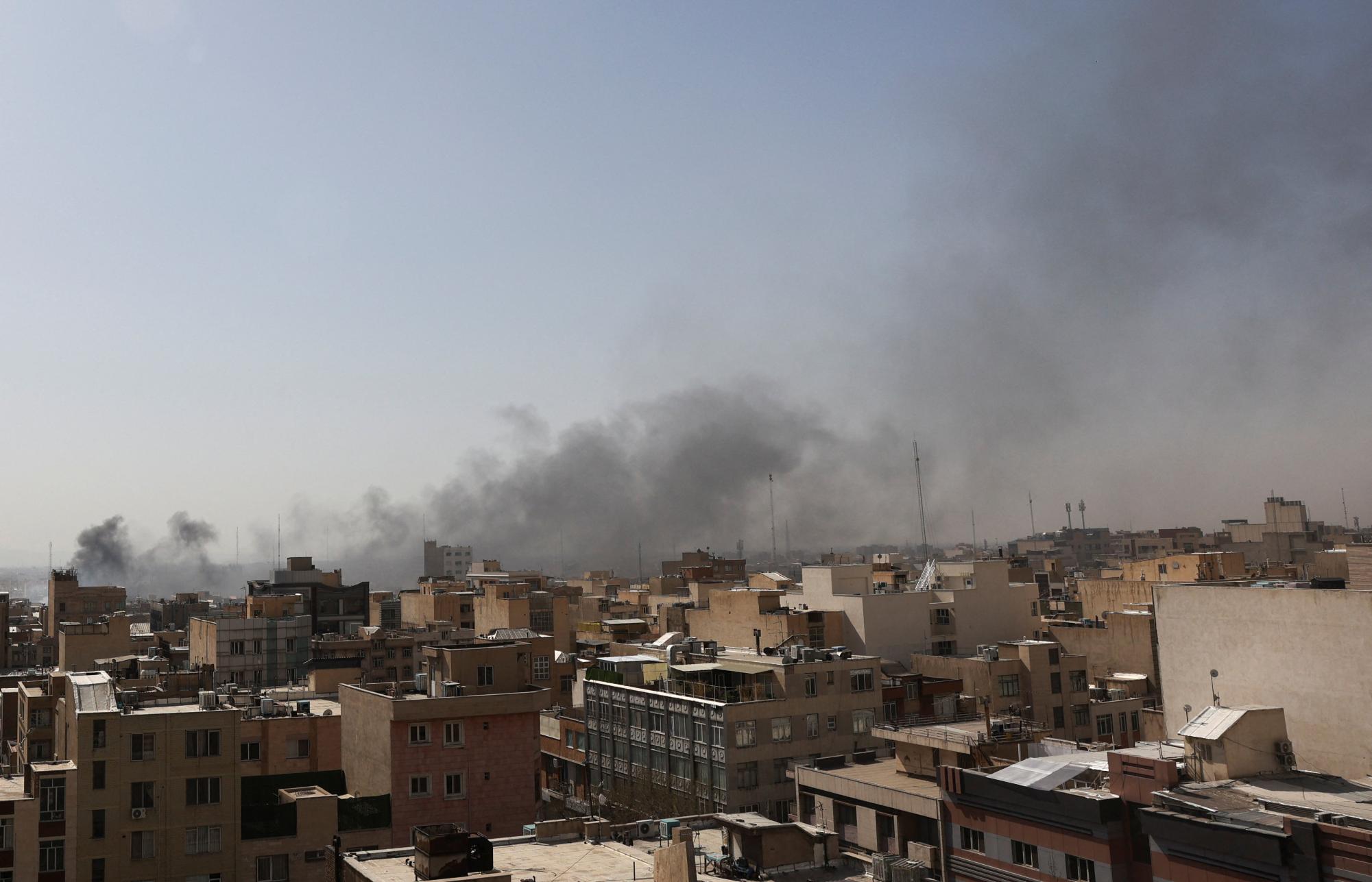 Smoke rises following an explosion, after Israel and the U.S. launched strikes on Iran, in Tehran, Iran, February 28, 2026. Majid Asgaripour/WANA (West Asia News Agency) via REUTERS