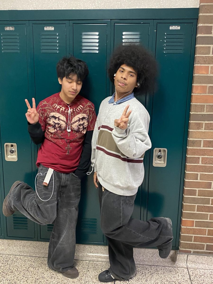Sophomore David Diego Miguel and Junior Yandriel Pizzaro Cotto have another performative style, wherever they seem to go, and that has seemed to make up their sense of style. "My outfit is very performative," Cotto said. "I follow trends online, and I don't like to be myself."