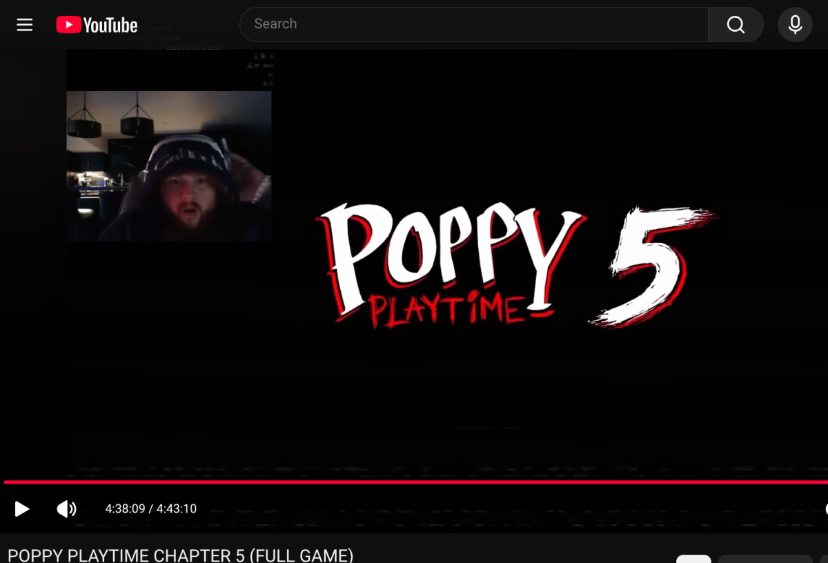 CaseOh, a popular streamer and gamer, sits in shock and disbelief as he's about to take off his headphones at the end credits. -- Poppy Playtime Chapter 5 (full game).(CaseOh).