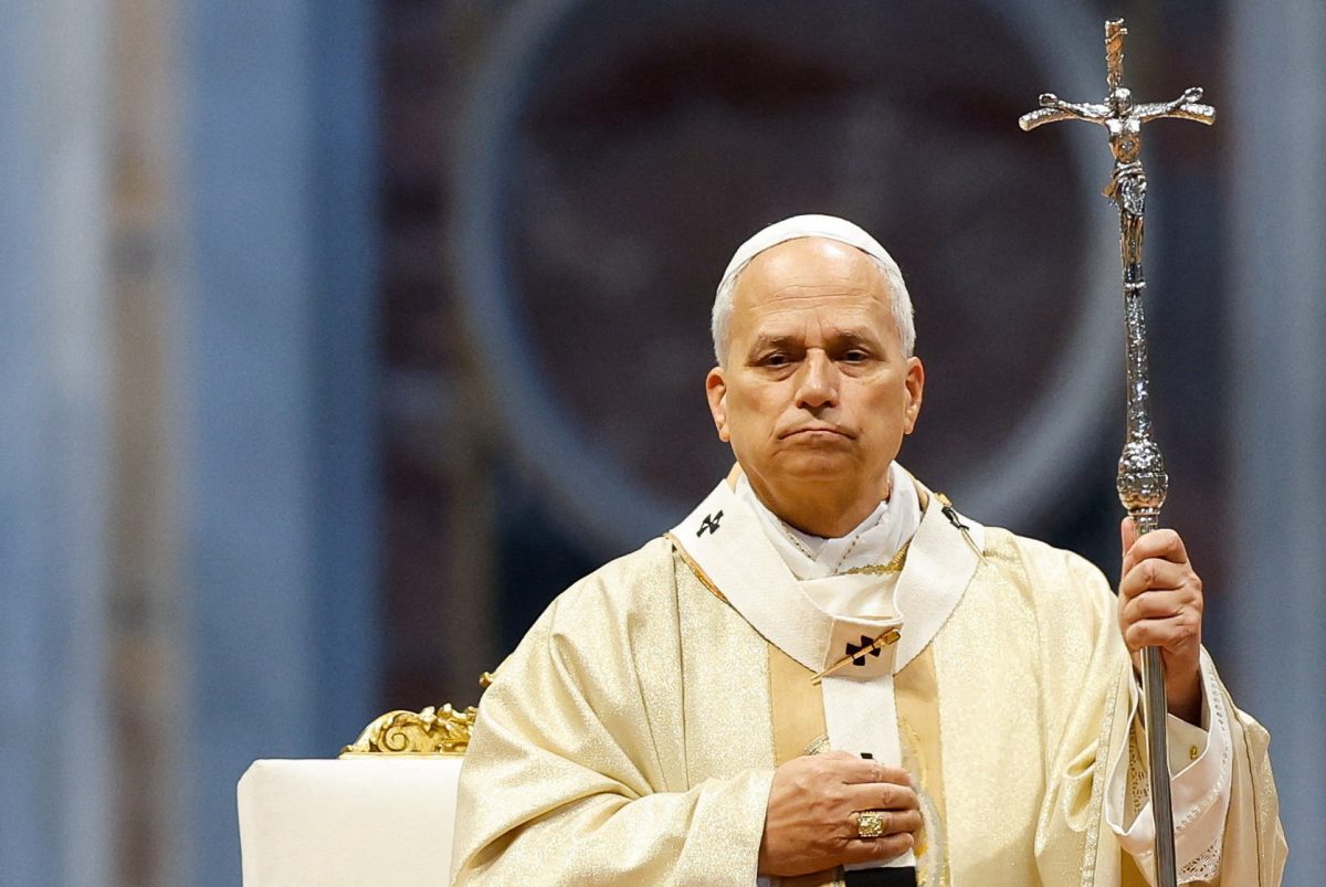 Pope Leo XIV leads a Holy Mass with priestly ordinations in Saint Peter's Basilica at the Vatican, April 26, 2026. REUTERS/Remo Casilli
