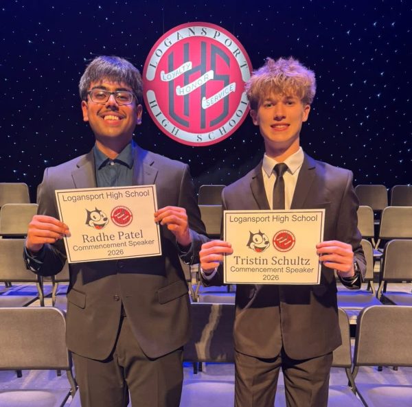 Radhe Patel and Tristin Schultz, respectively, were recognized at the Senior Awards on May 11.
(Courtesy of Michael Miller)