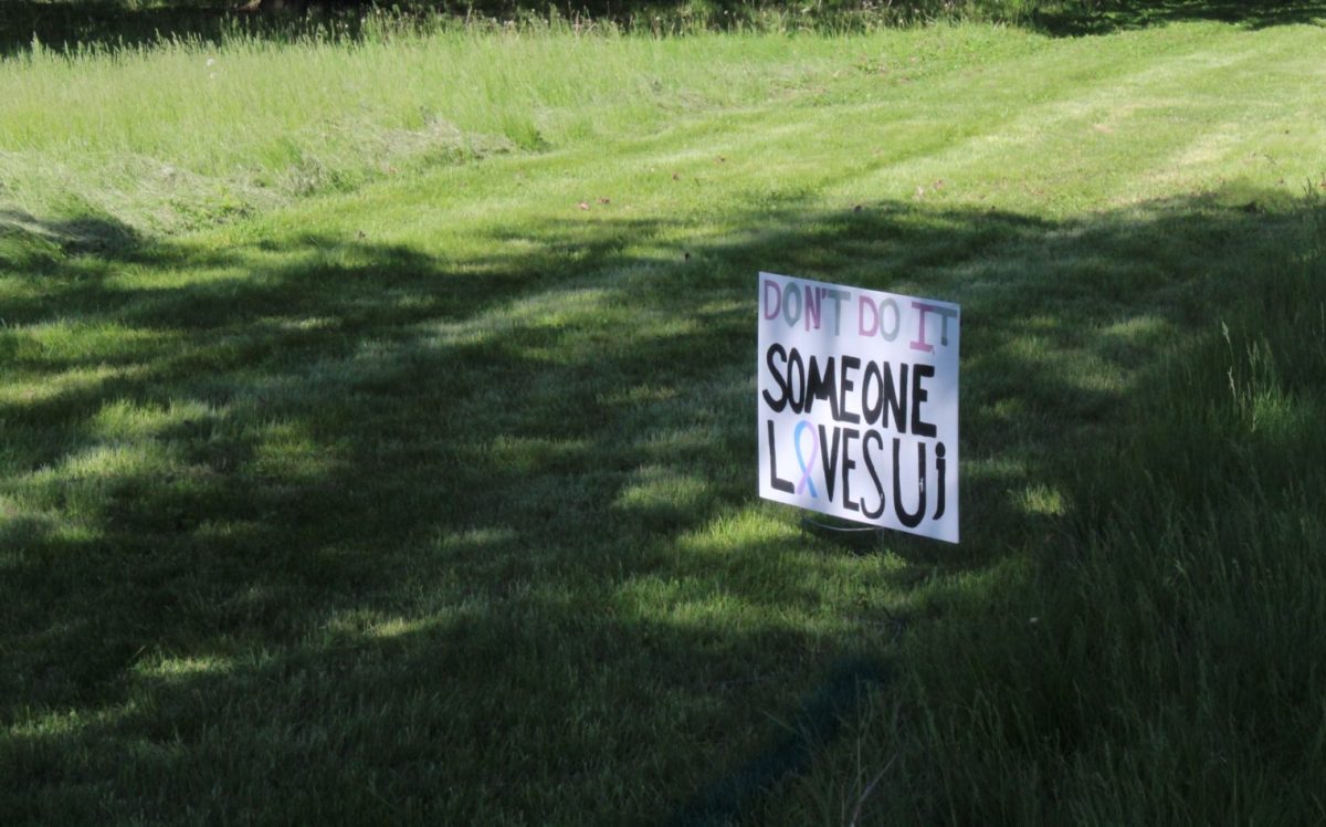 One of the many signs along the trail for the walk.